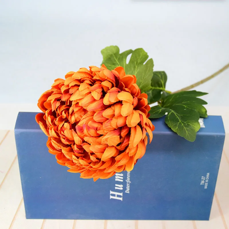 

Large Single Chrysanthemum Country Style Living Room Fark Flower Arrangement Artificial Flowers Wedding Shooting Props Decor