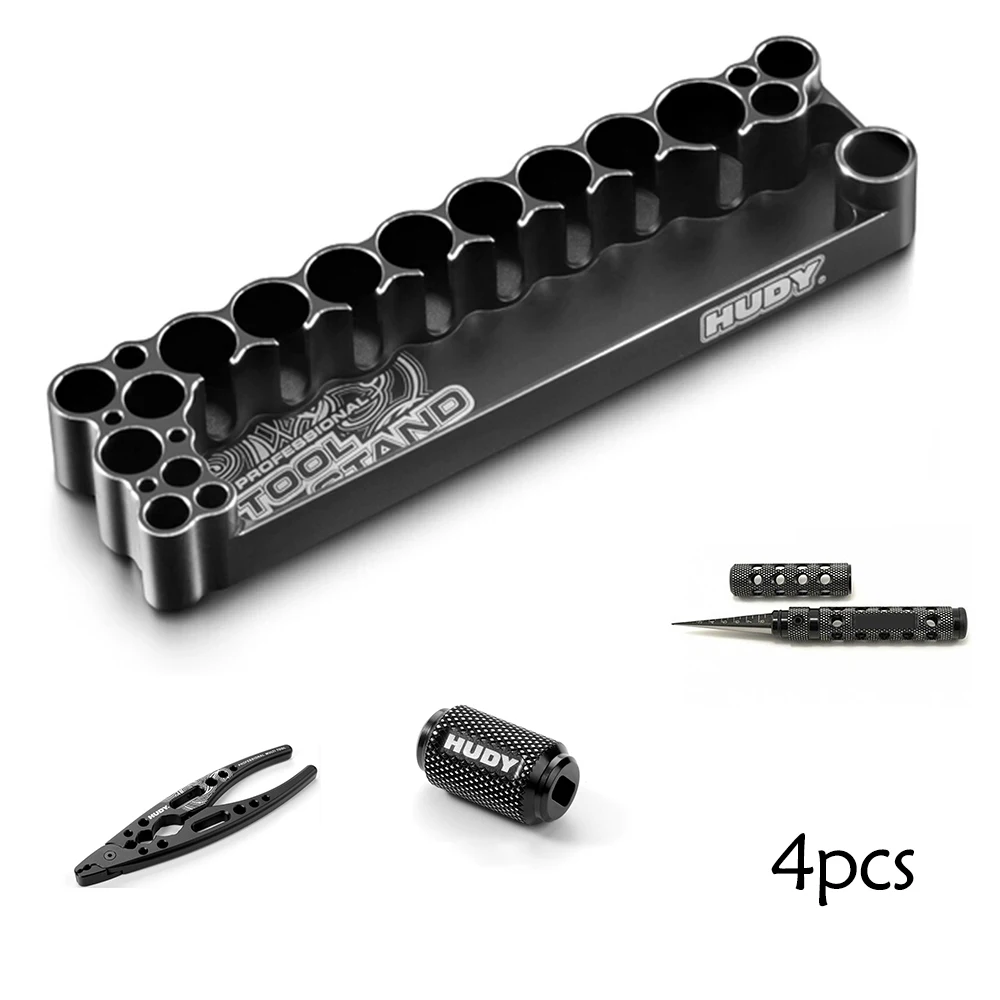 

4pcs HUDY Professional Multifunction Tool Socket Bracket Screwdriver Holder Storage Tray 6061 CNC High Capacity Display Stand
