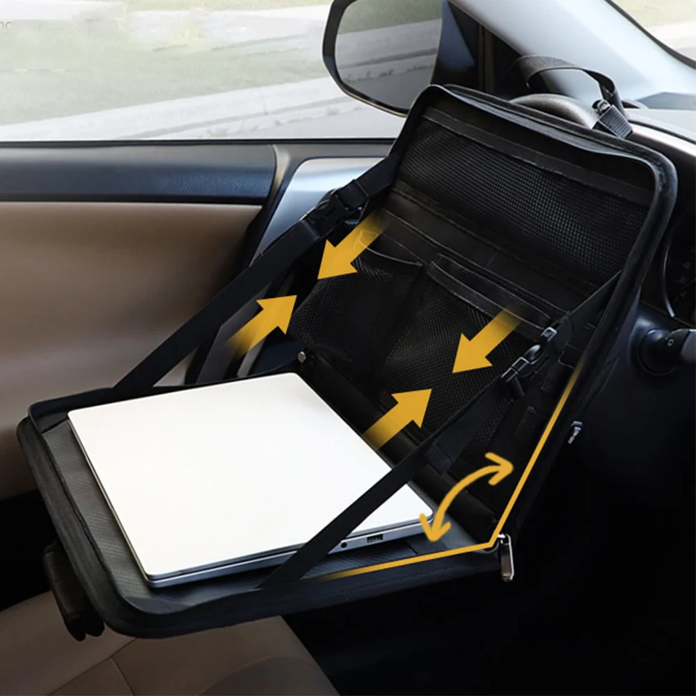 

Universal Car Work Table Holder Foldable Laptop Bag Auto Steering Wheel Multifunction Table Laptop Food Tray Writing Eating Desk