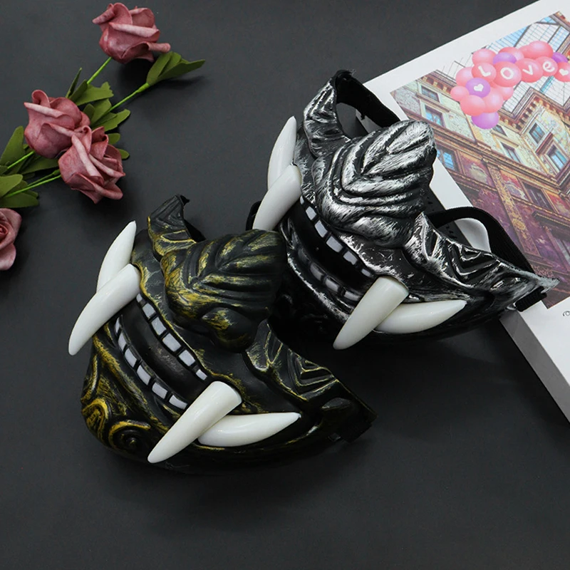 Японский самурай Они маска демона Хэллоуин демон косплей ужас Праджня убийца