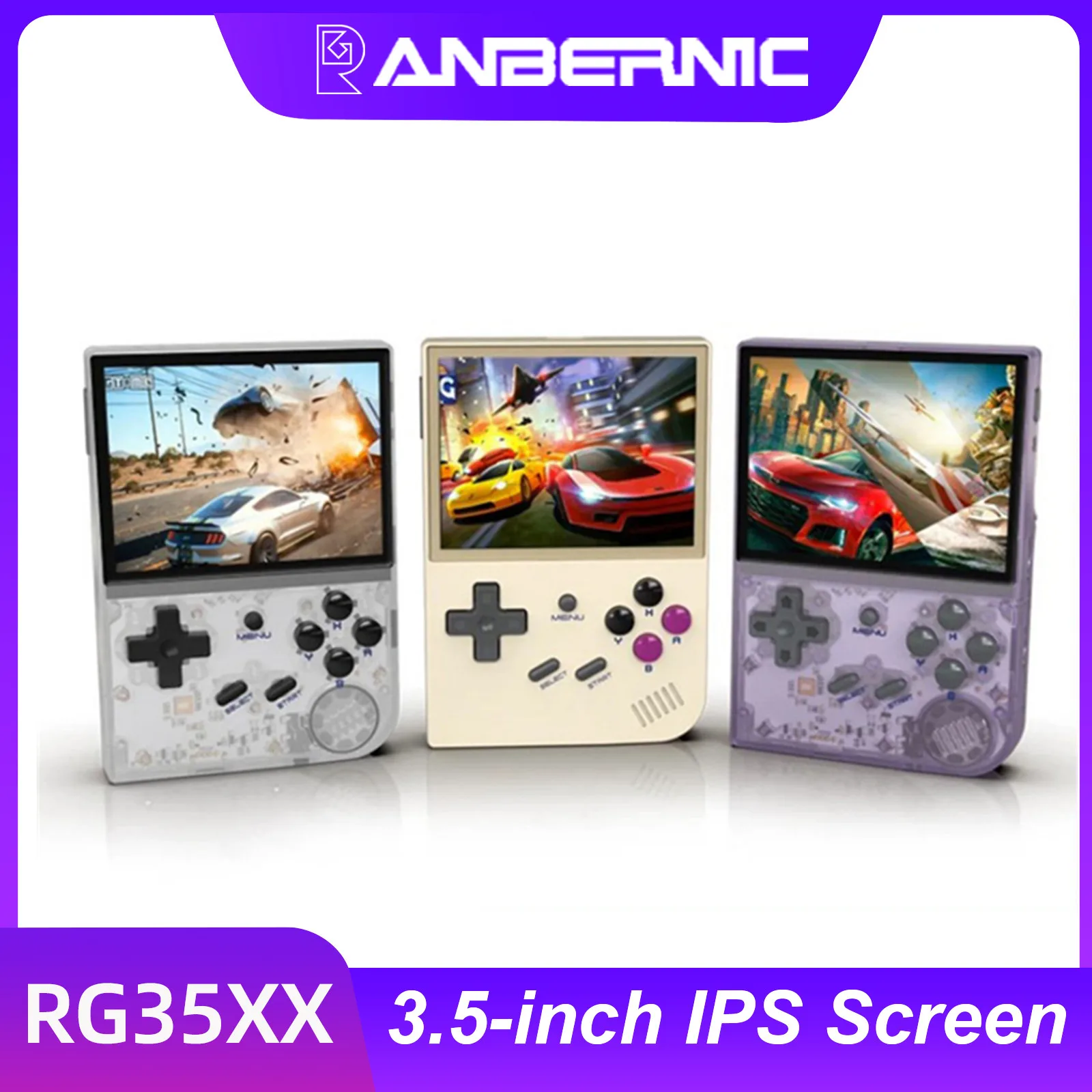 ANBERNIC RG35XX Retro Handheld Game Console Linux System 3.5 Inch IPS Screen Cortex-A9 Portable Pocket Video Player