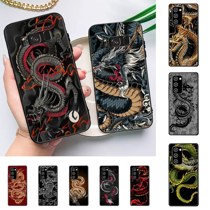 

RuiCaiCa Chinese Vintage Dragon Phone Case For Samsung Galaxy Note 10Pro Note 20ultra cover for note20 note 10lite M30S Back