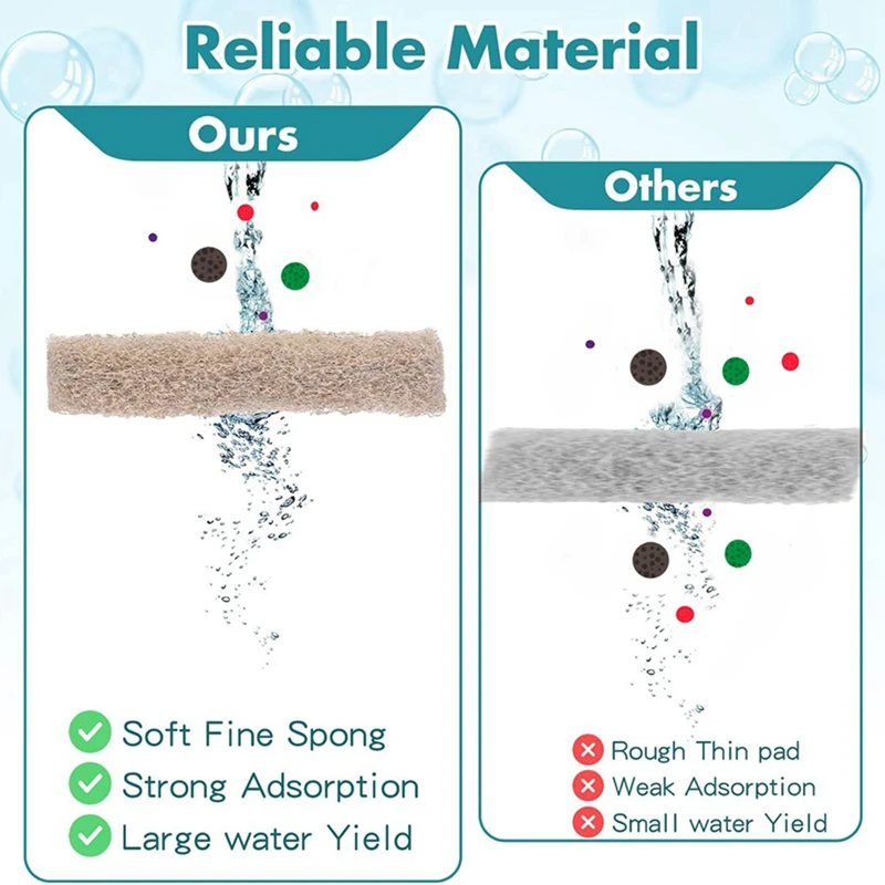 20 шт. фильтрующие прокладки для редуктора аммиака Aqueon губка фильтр аквариума