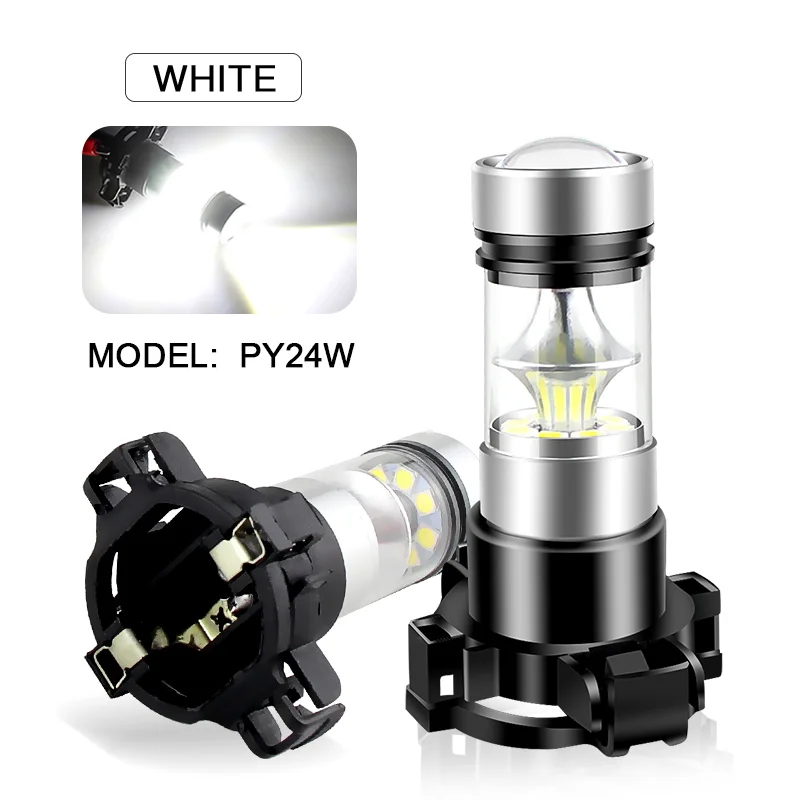 

2 шт. PY24W светодиодные Canbus No Hyper Flash PY24W 5200 5200s 12190NA PY24WNA светодиодные сигнальные лампы без ошибок янтарно-желтый