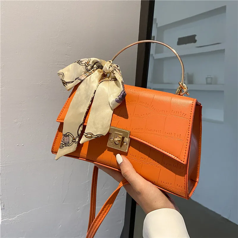 

Women Small Bag New Small Square Silk Scarf Handbag Crossbody Shoulder Messenger Female Bag Designer Handbags High Quality