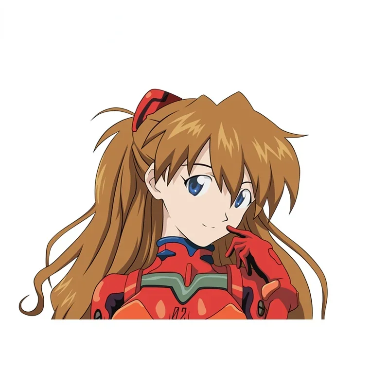 15 см аниме Asuka Langley девушка автомобиль наклейка авто ноутбук мотоцикл молдинг