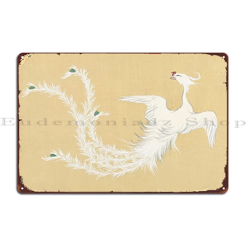 Птица из момомойогосша 1909, металлический знак, Настенный декор, дизайн, винтажное украшение, железный жестяной знак, плакат