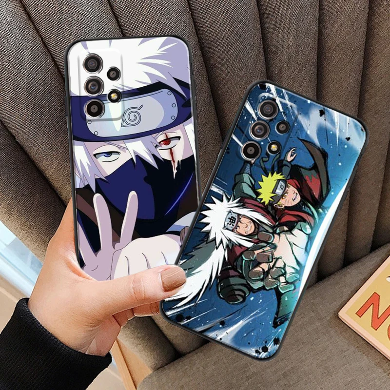 

NARUTO Luxury Cartoon Sasuke For Samsung M11 M12 Phone Case Funda Black Back Liquid Silicon Coque