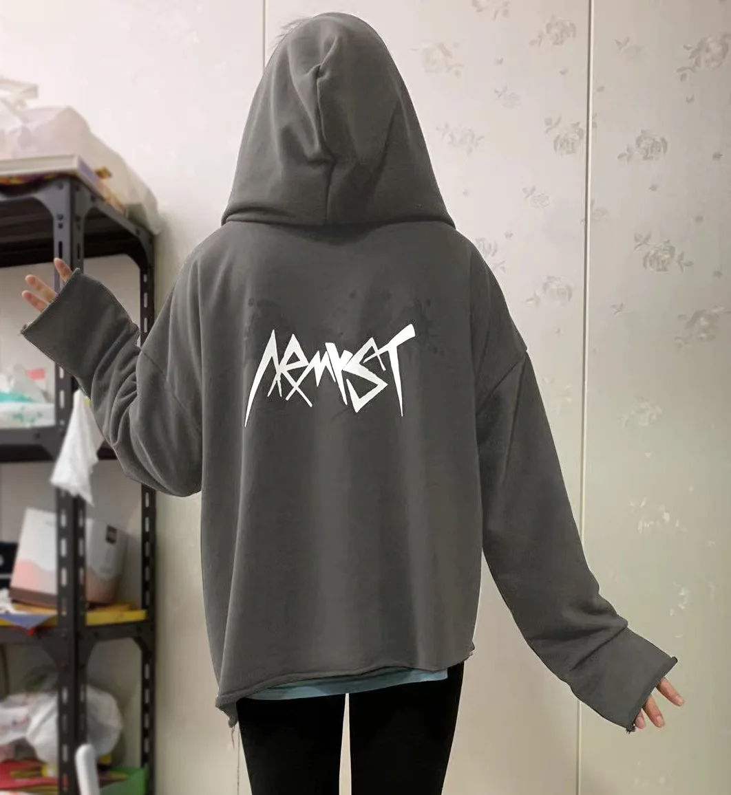 

New Kpop Zipper Hoodie Tian Seikuni ArmyST Does Not Spec Cardigan Sweatshirt Y2k Men's and Women's Coat