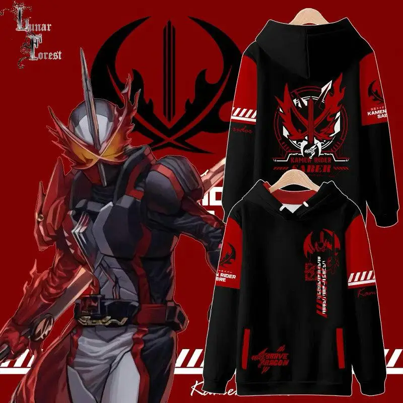 

Kamen Rider Saber Printing Men/Women Autumn Fashion Zipper 3D Hoodies Sweatshirt Long Sleeves Pollover Plus Size