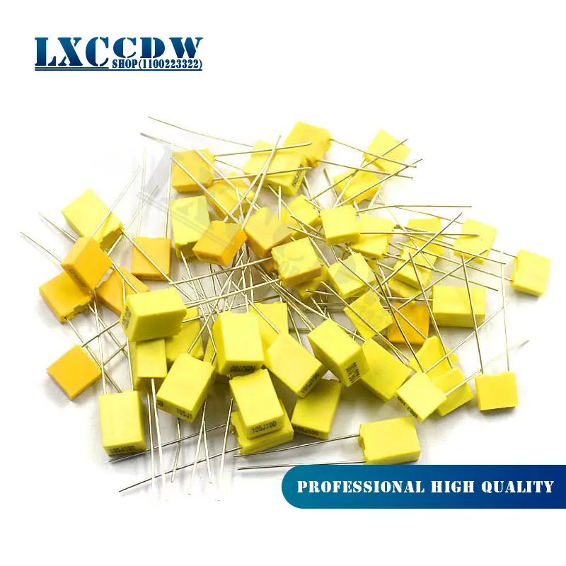 

20pcs Polypropylene Safety Plastic Film 100V 1nF ~ 470nF 100nf 220nf 10nf 47nf 22nf 1nf 0.47uf 0.1uf 330nf Correction capacitor