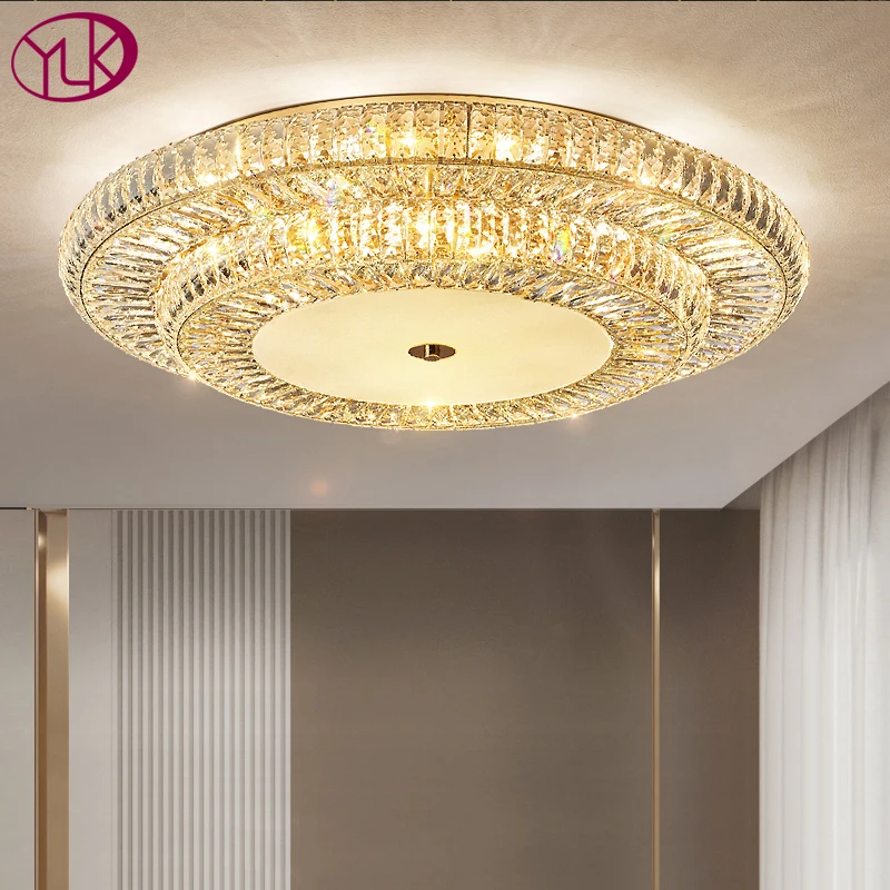 

YOULAIKE Modern ceiling chandelier for living room luxury home decor crystal light fixture for bedroom gold led cristal lamp