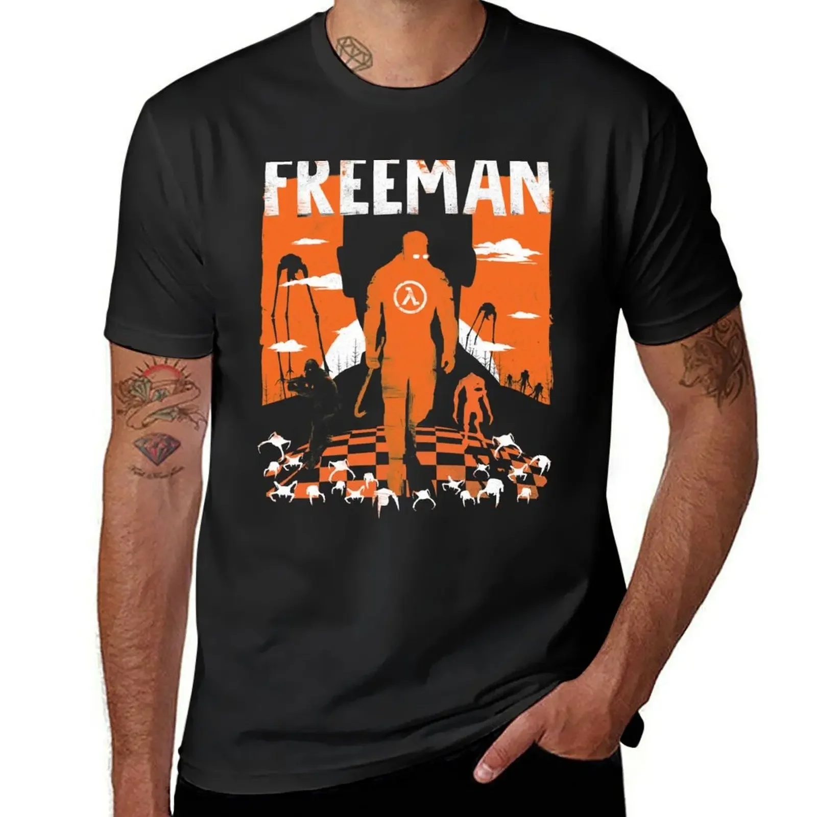 The Freeman - Half life рубашка футболка Halflife для любителей спорта топы мальчика мужская