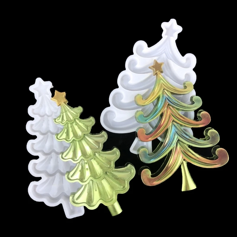 

N1HE Рождественская елка Декор Орнамент Ремесла Силиконовая форма Эпоксидная форма для ювелирных изделий Смола Литье Подвеска