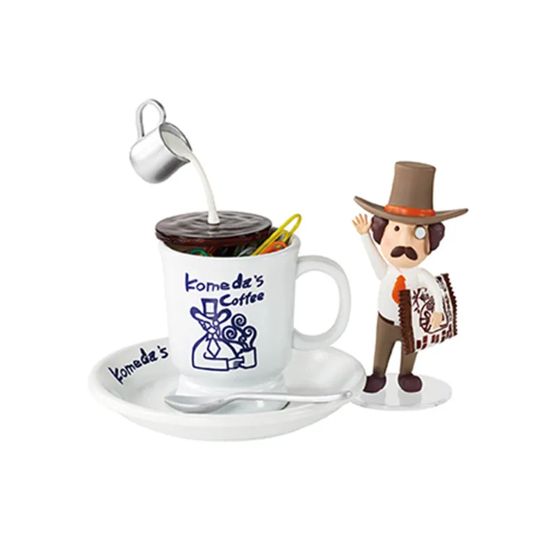 Фото Коллекционная миниатюрная фигурка-украшение Re-Ment Komeda Coffee Blind Box: Модель-диорама кофейни в микромасштабе для декора рабочего стола №5