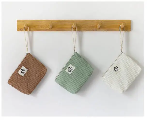 

2022 косметичка в японском стиле ретро, маленький органайзер для макияжа на молнии, красивый чехол, Женская портативная косметичка на запястье, сумка для телефона