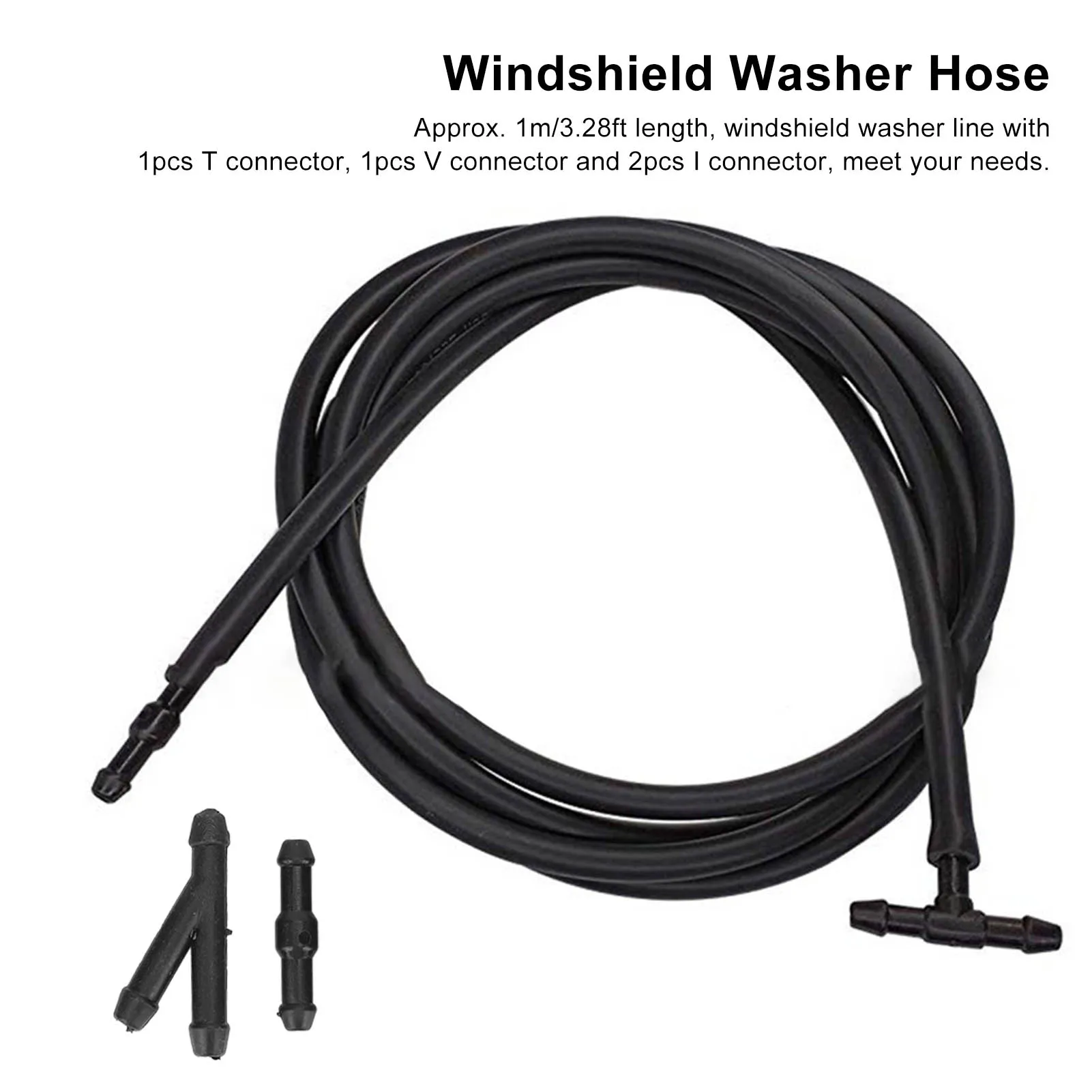 Шланг для мойки лобового стекла автомобиля шланг с 4 разъемами 1 м/3 28 фута