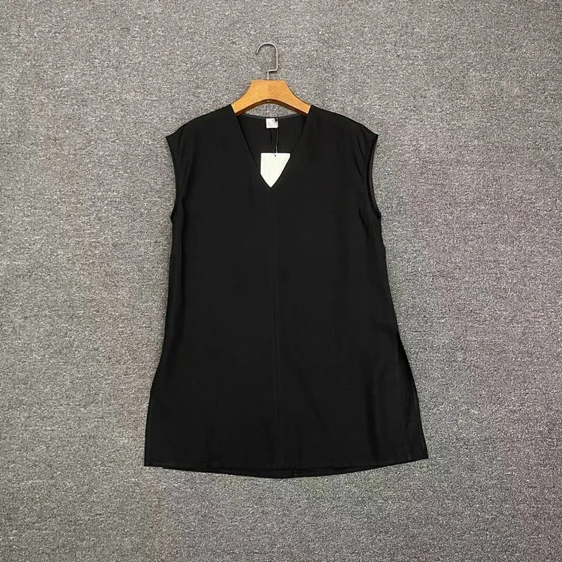 Maxdutti нордическая Минималистичная рубашка без рукавов женский топ 34 36 38 модная