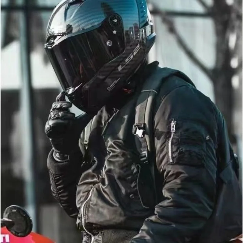 LS2 THUNDER мотоциклетный шлем на все лицо Ls2 FF805 шлемы из углеродного волокна двойное