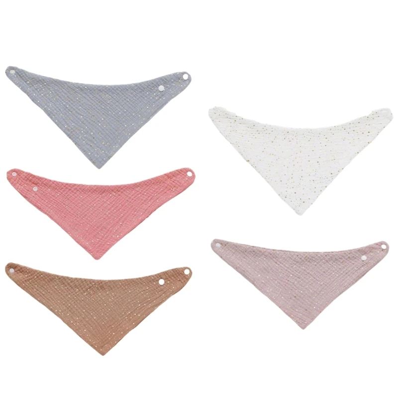 

Baby Bibs for Eating Cotton Drooling Bibs Toddler Burp Cloth Skin-Friendly Soft Nursing Bib Neck Scarf Newborn Essential