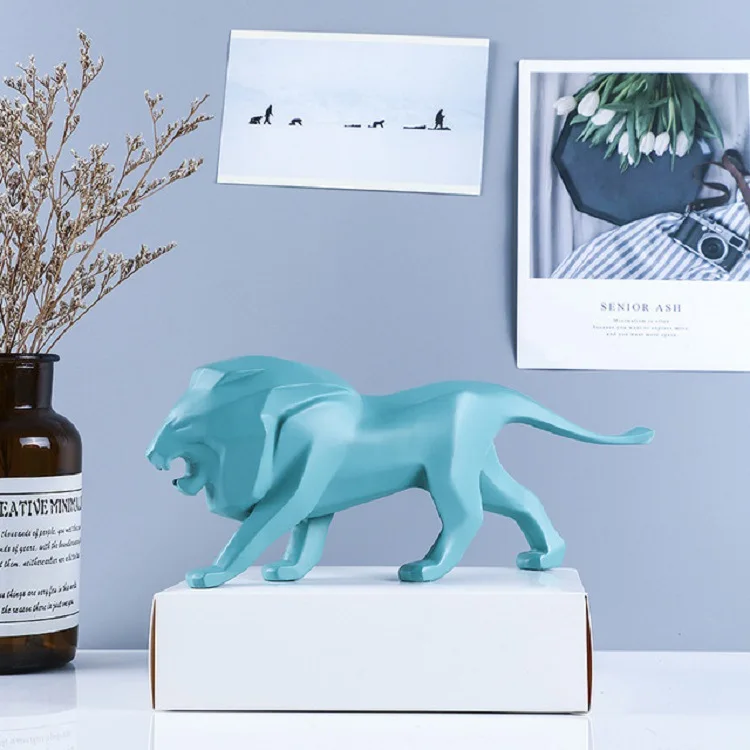 

Nordic style imitation animal lion decoration home porch decoration housewarming