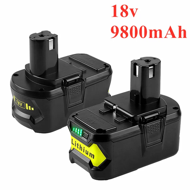 

18V12.8ah Li-Ion Rechargeable Battery for Cordless Electric Tools BPL1820 P108 P106 P105 P103 RB18L50 Home Appliance Accessories
