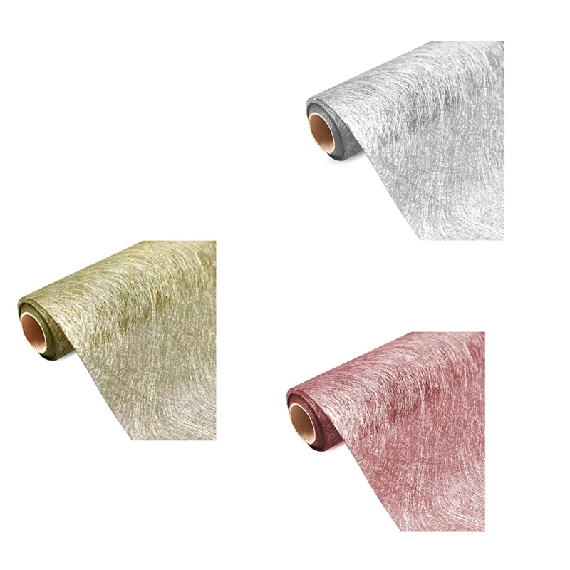 

Настольная дорожка из нетканого материала с металлическим волокном для украшения свадебного стола, подарочной цветочной упаковки, 30 см x 10 ...