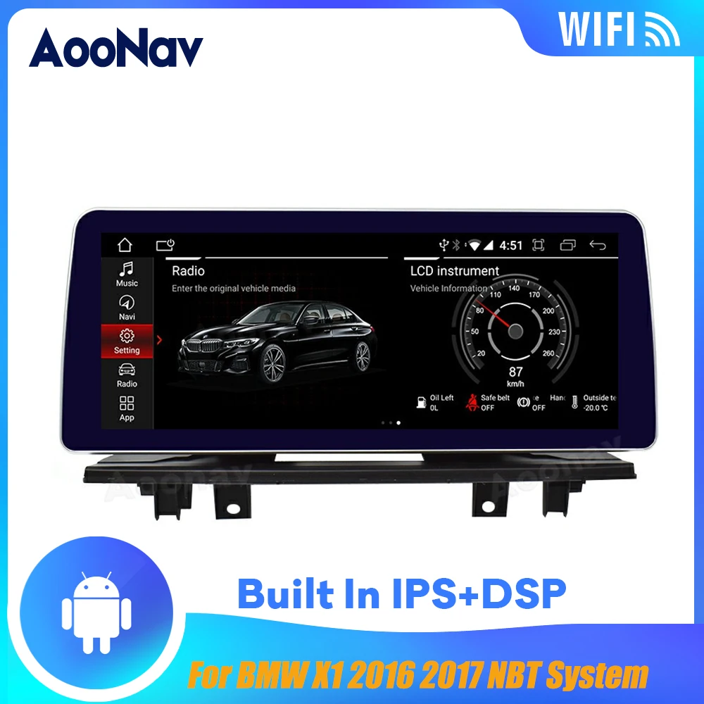 

Автомагнитола 2 Din с GPS-навигацией, радио, мультимедийный плеер для BMW X1 2016 2017, система NBT, автомобильный автомагнитола, плеер