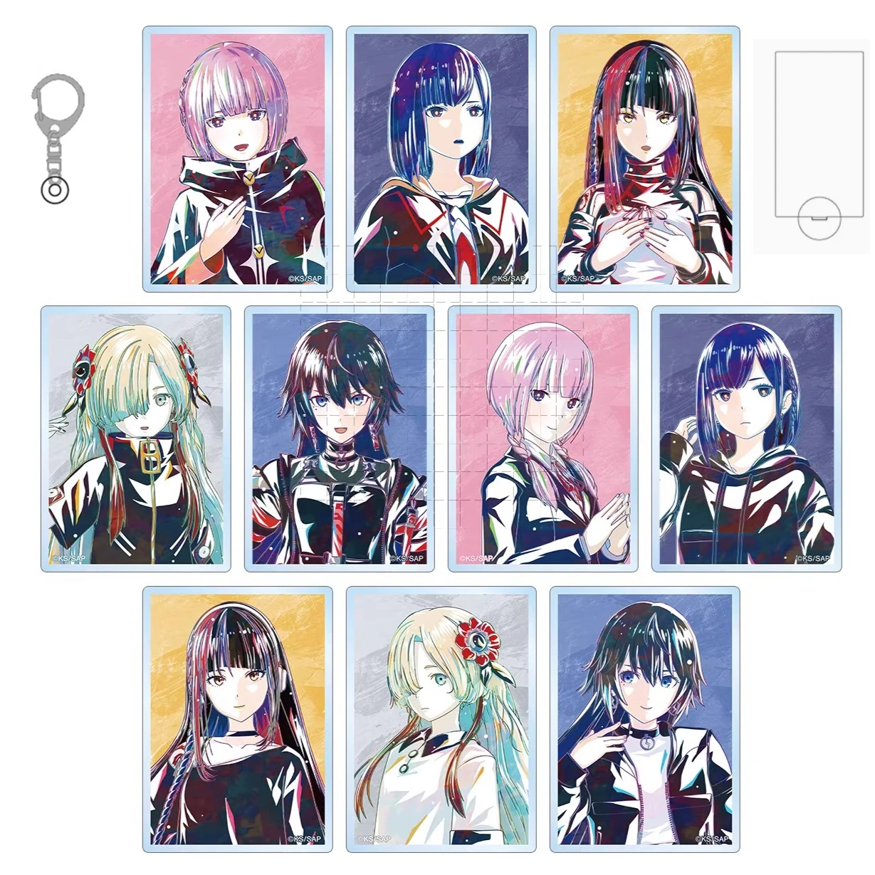Фото Игра Morisaki Kafu Yorukawa Sekai Tanioki Rime Asanushi Haru, акриловая фигурка-подставка, кукла, аниме-брелок, модель, игрушка для косплея, подарок №1
