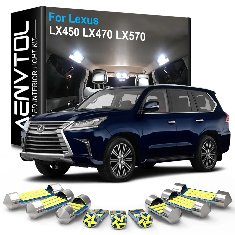

AENVTOL Canbus Interior Light LED For Lexus LX450 LX470 LX570 LX 450 470 570 1999 2001 2010 2012 2013 2016 2007 2020 Accessories