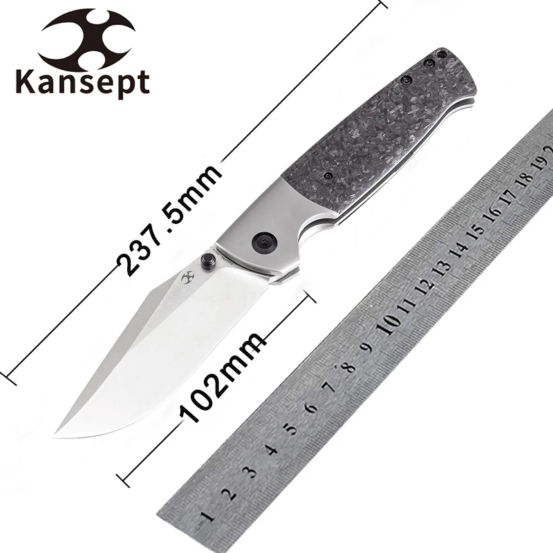 Ножи kanseven Shikari K1027A1 карманный нож 4 1 дюйма лезвие из титана и рукоятка Shred CF