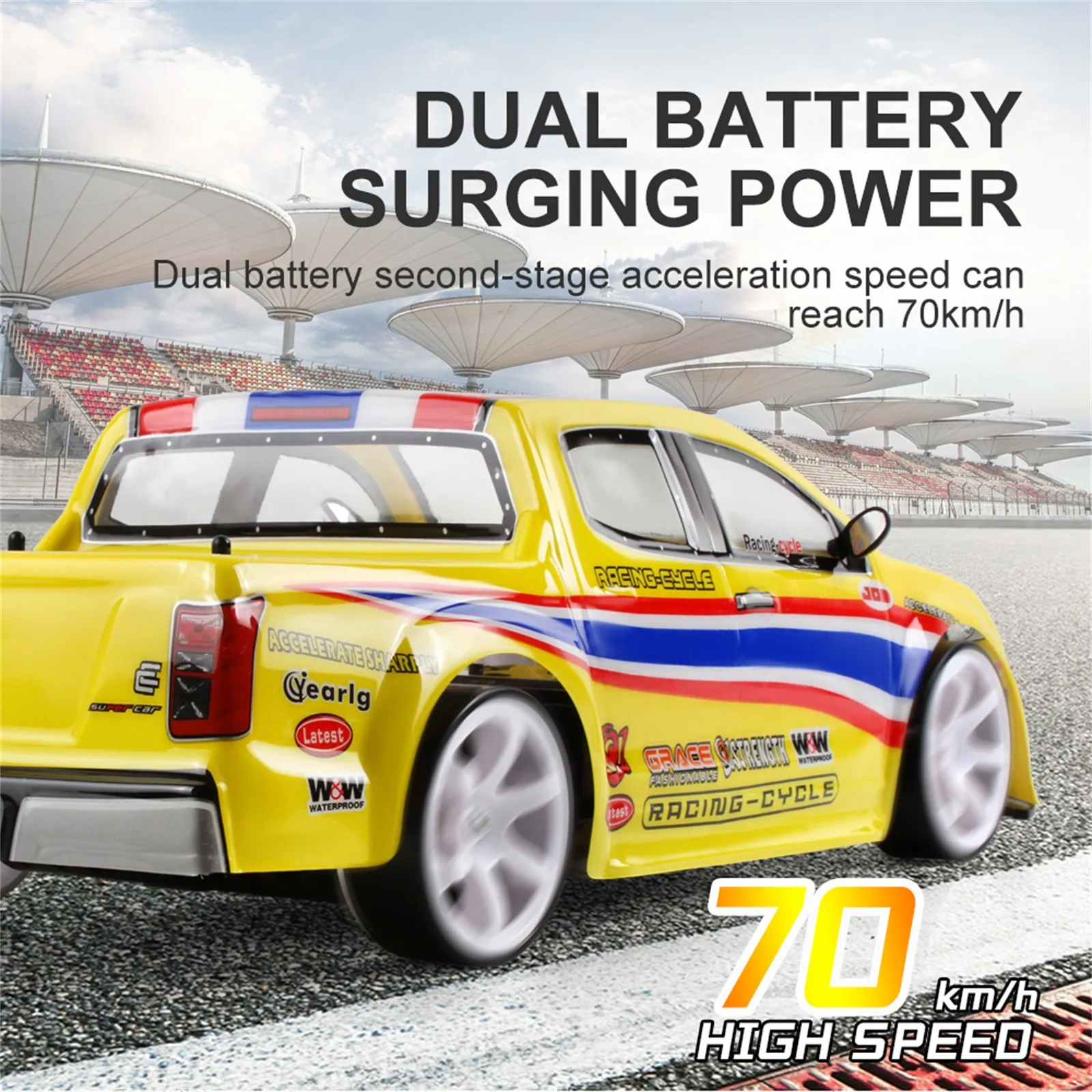 

3-летняя машина для мальчиков 24 в 1:10 большой Радиоуправляемый пульт дистанционного управления высокоскоростной Дрифт-автомобиль 2,4 ГГц дво...