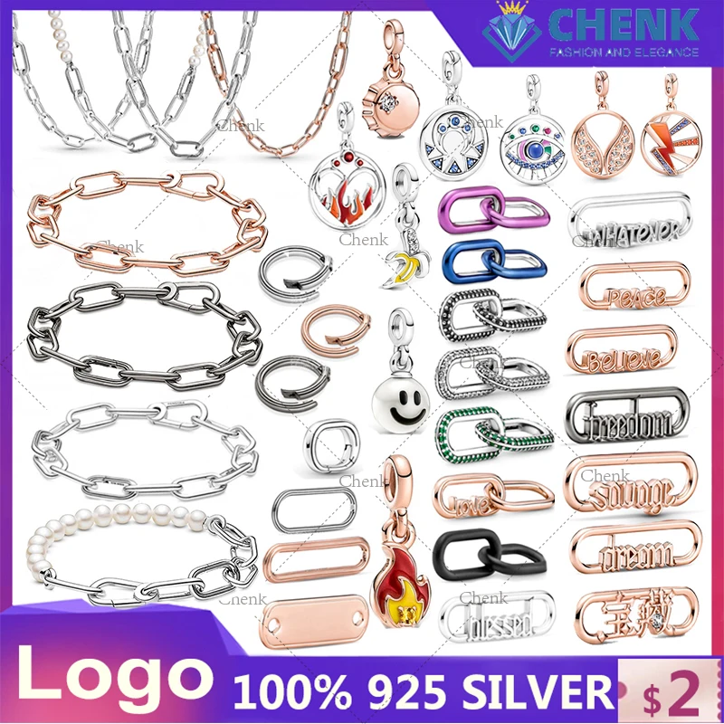 

2022 Winter New Collection Has Logo Silver 925 Me Series Charms For Jewelry Making Pearl Bracelet Beads 799668C01 799678C01