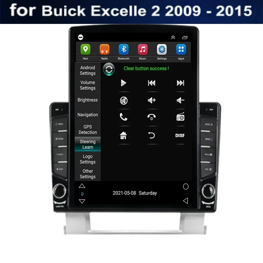 Для Tesla Style 2Din Android13 Автомобильный радиоприемник для Buick Excelle 2 Opel Astra J