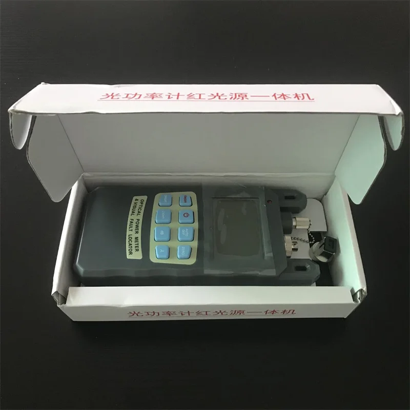 AUA-80A 2 IN 1 optical power meter With 1mw 5KM Visual Fault Locator VFL Tester FTTH Fiber Optic Tool Kit OPM All-IN-ONE