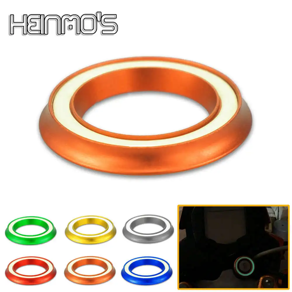 

Luminous Styling Ignition Switch Key Hole Cover For Motorcycle GTS Sprint LX LXV 125 150 250 300 Circle Light Decoration