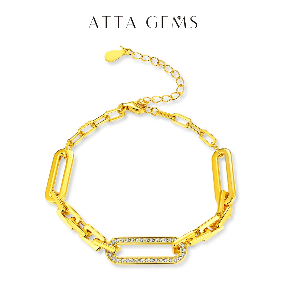 Женские браслеты из серебра 100% пробы с муассанитом