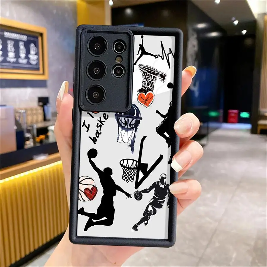 Крутой чехол Basketball Man для Samsung Galaxy S25 Ultra S22 S20FE S25+ S23 FE S24 Plus S21 S24Ultra Soft Shell (art.: 3920d04aba728) - 3920d04aba728