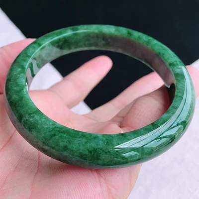 

Zheru ювелирные изделия натуральный бирманский изумруд 54 мм-64 мм зеленый браслет элегантные принцессы ювелирные изделия лучший подарок для м...