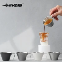 100 ml coffee measuring cup stainless steel milk cups chic cafe kitchen accessories easy to read creamer measurements inside