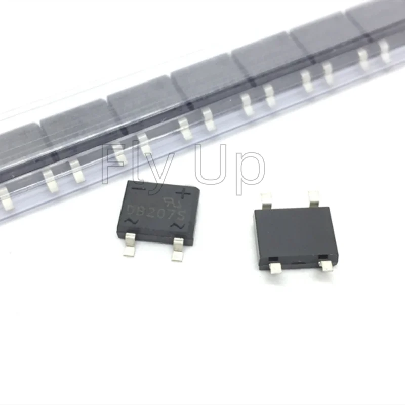 

10 шт., диодный мостовой выпрямитель DB207S, DB207, 2A, 1000 В, SOP-4 SMD