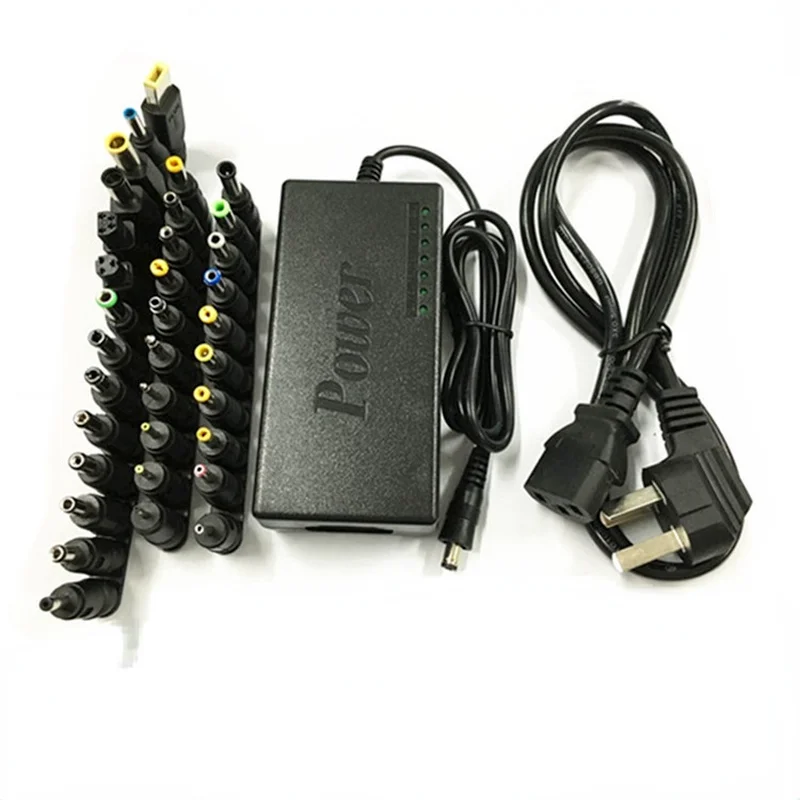 34Pcs Universal Power Adapter 96W 12V To 24V Adjustable Portable Charger For Dell Toshiba Hp Asus Acer Laptops Eu-Plug