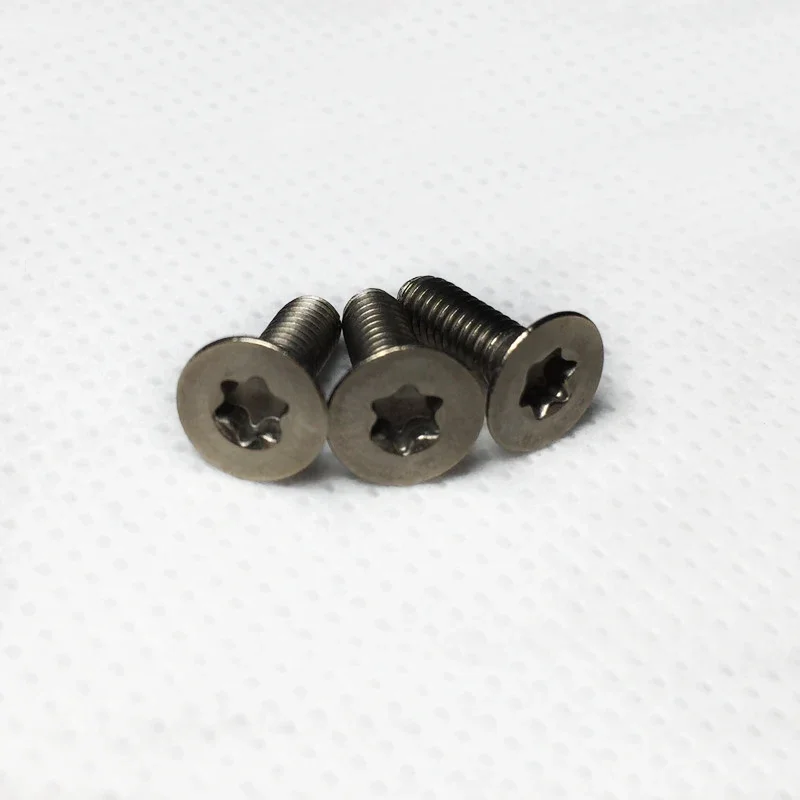 5 шт. M2 * длина (3/4/5/6/8 мм) TA2/GR2 титановый винт Torx и T &amp TX болт с потайной головкой