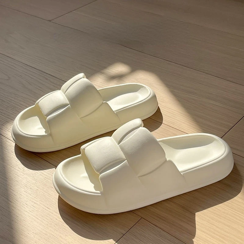 

Сандалии женские для дома и ванной, мягкие однотонные, универсальные, милые, повседневные, мягкие, тапочки, лето-осень