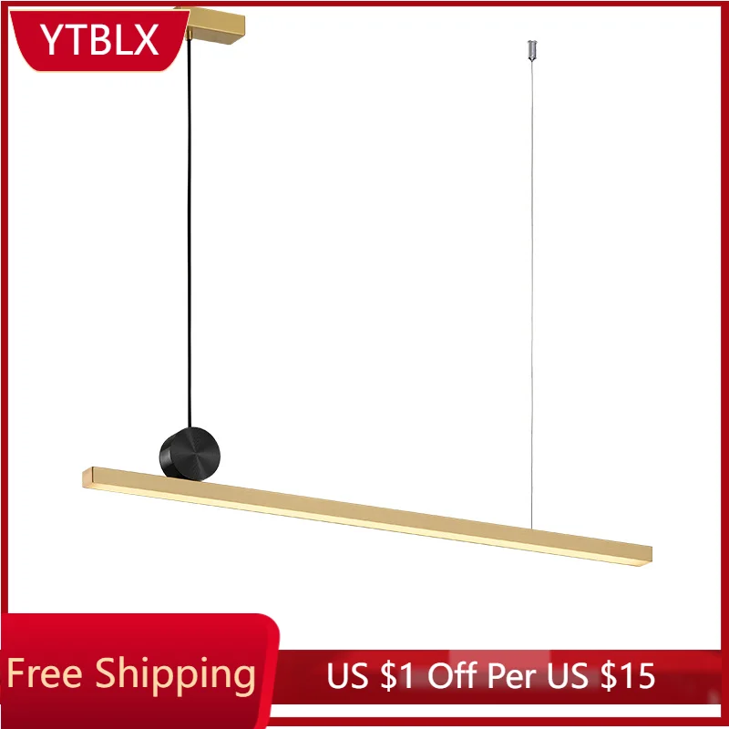 

LukLoy Copper LED Ceiling Pendant Home Pendant Light Pendant Lamp for Office Lobby Gym Living Room Dining Table Kitchen Island