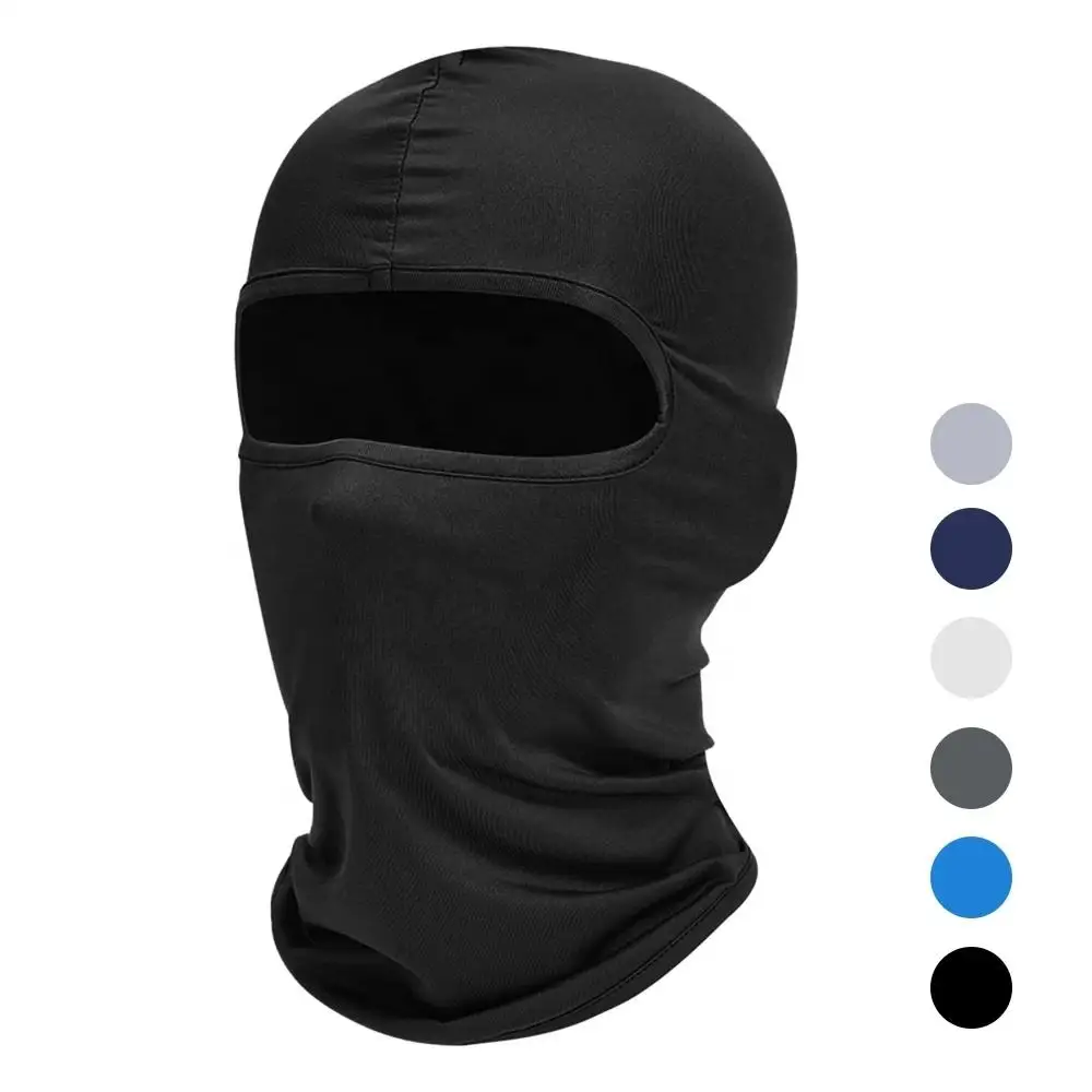 

Long Neck Cover Balaclava SkiMask Ice Silk UV Protection Full FaceMask for Women and Men Outdoor Sports