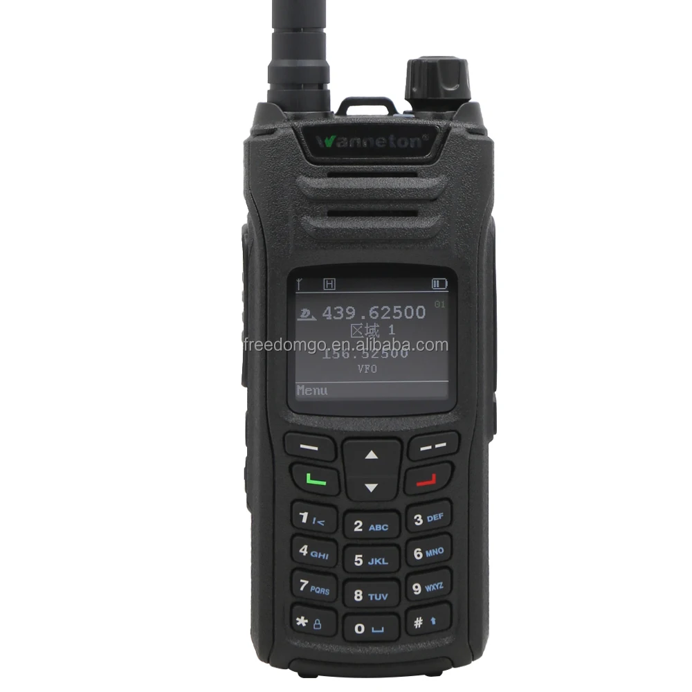 

Wanneton DP8600 Двухдиапазонная цифровая двусторонняя радиостанция дальнего действия 10 Вт Walkie Talkie DMR двусторонняя радиостанция