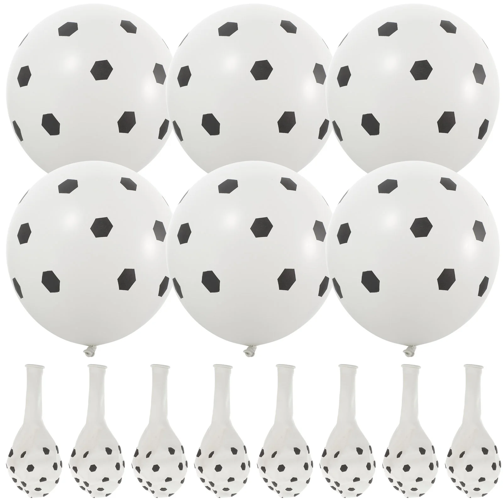 

60 Pcs Decor Balloons Decorations Party Scene Supplies Soccer Pattern Football Bulk Child