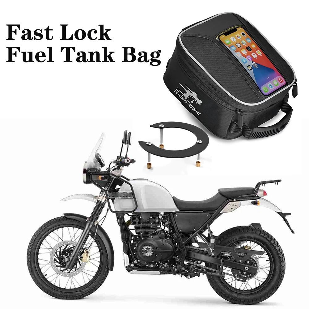

Motorcycle Tanklock BF39 Fuel Tank Bag Flange For Royal Enfield Himalayan Scram 411 2016-2022 Navigation Racing Tankbag Luggage