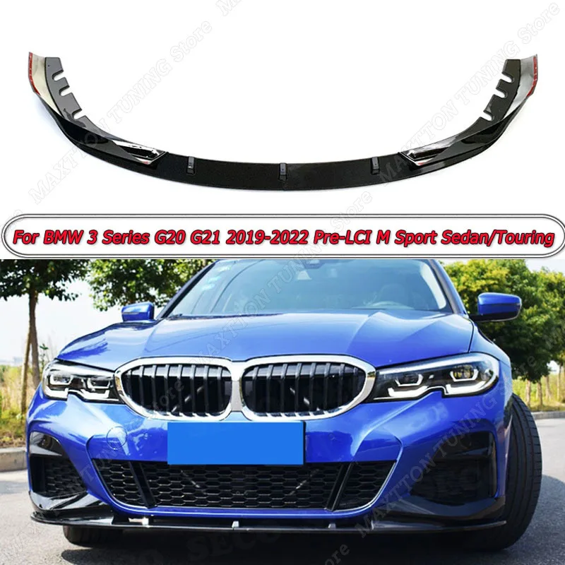 

For BMW 3 Series G20 G21 2019-2022 Pre-LCI M Sport Sedan/Touring Front Bumper Surrounding Front Lip Front Shovel Modification